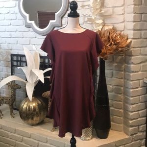 Free Press beautiful wine colored dress!